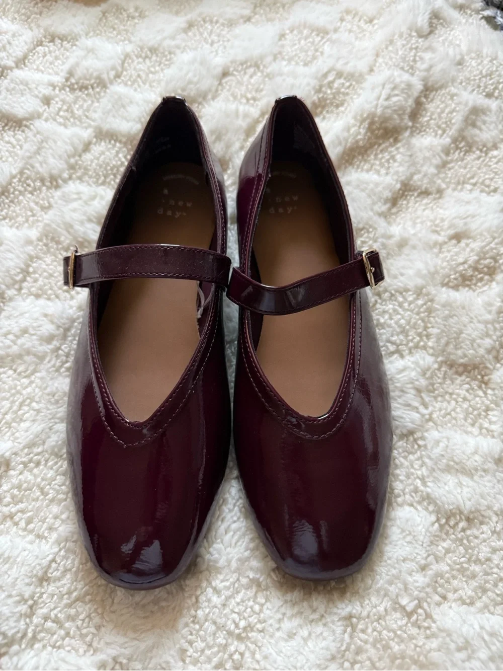 Target Girls' Mary Jane Shoes in Burgundy Patent